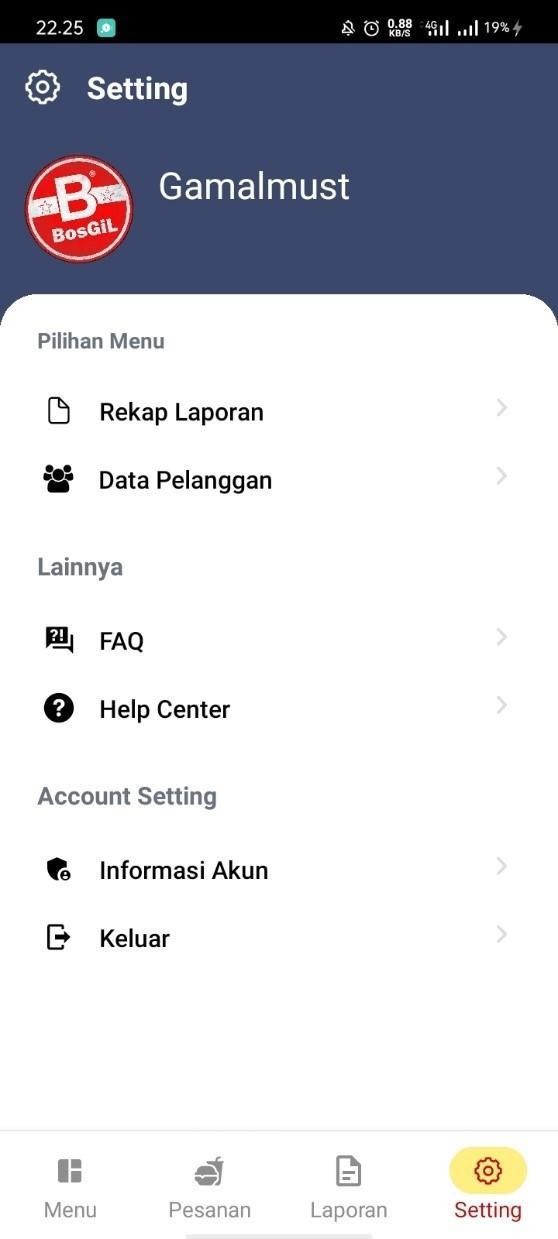 Pesan Bosgil screen 3